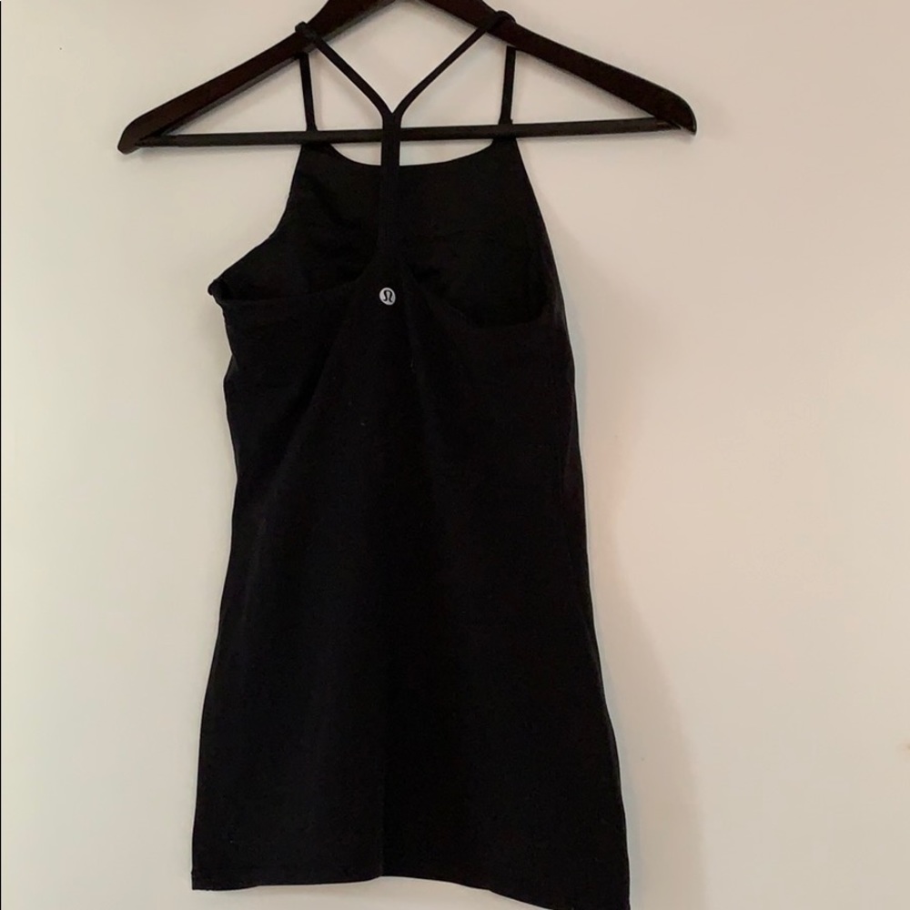 Lululemon Black Power Y Tank Size 4